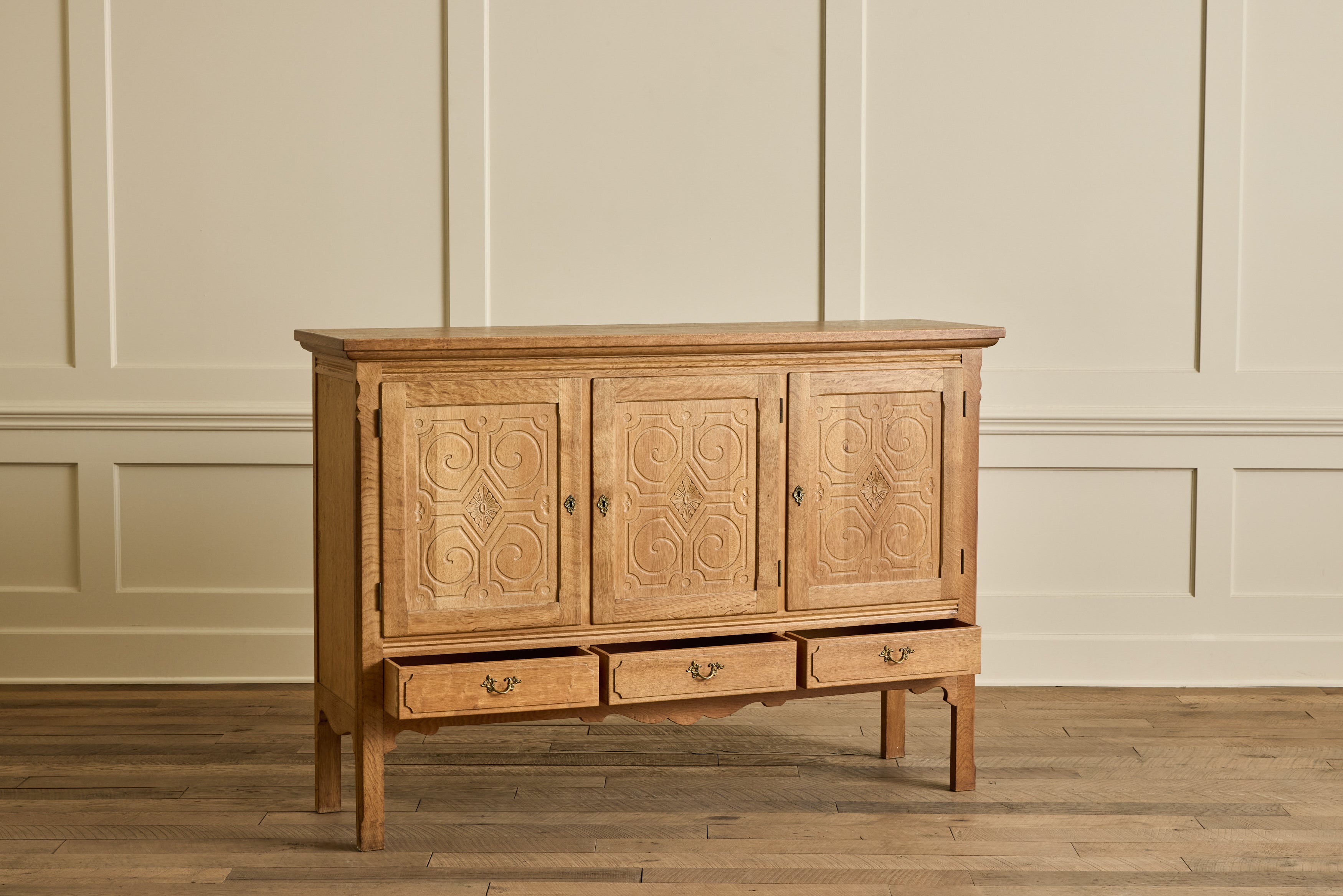 1960s Danish Carved Sideboard