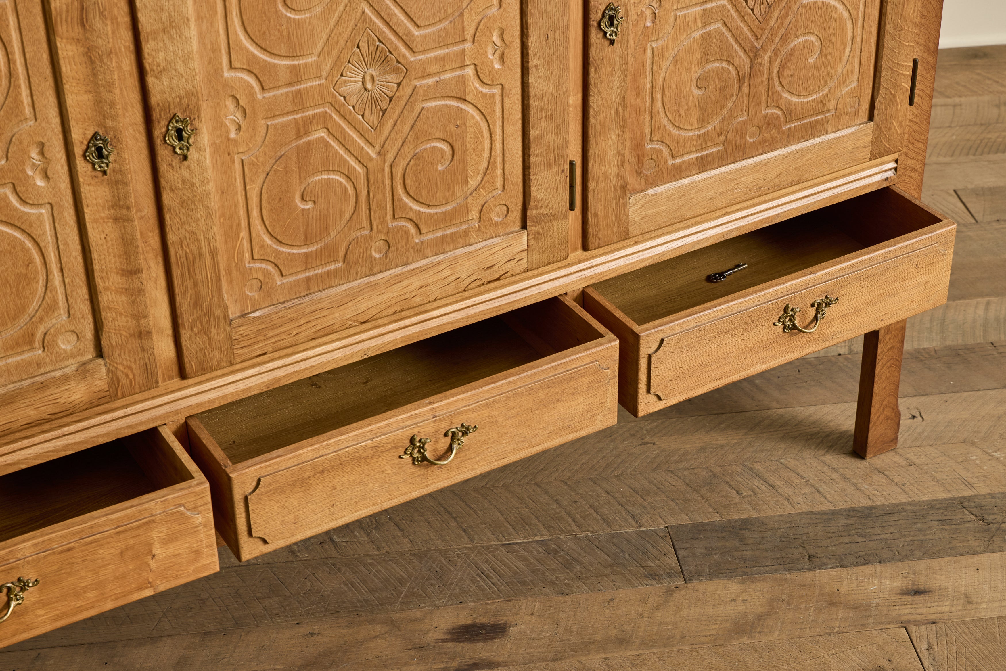 1960s Danish Carved Sideboard