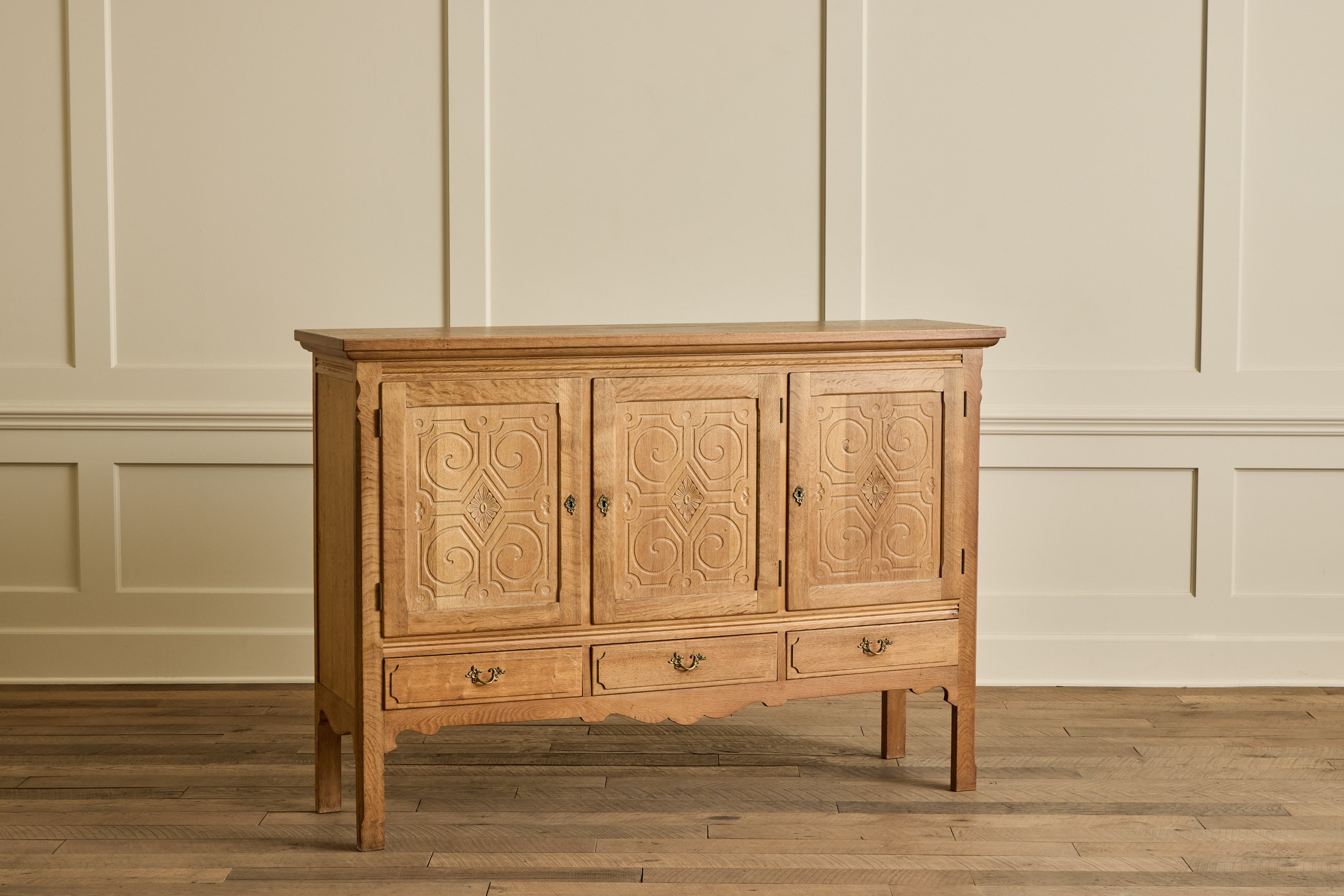 1960s Danish Carved Sideboard