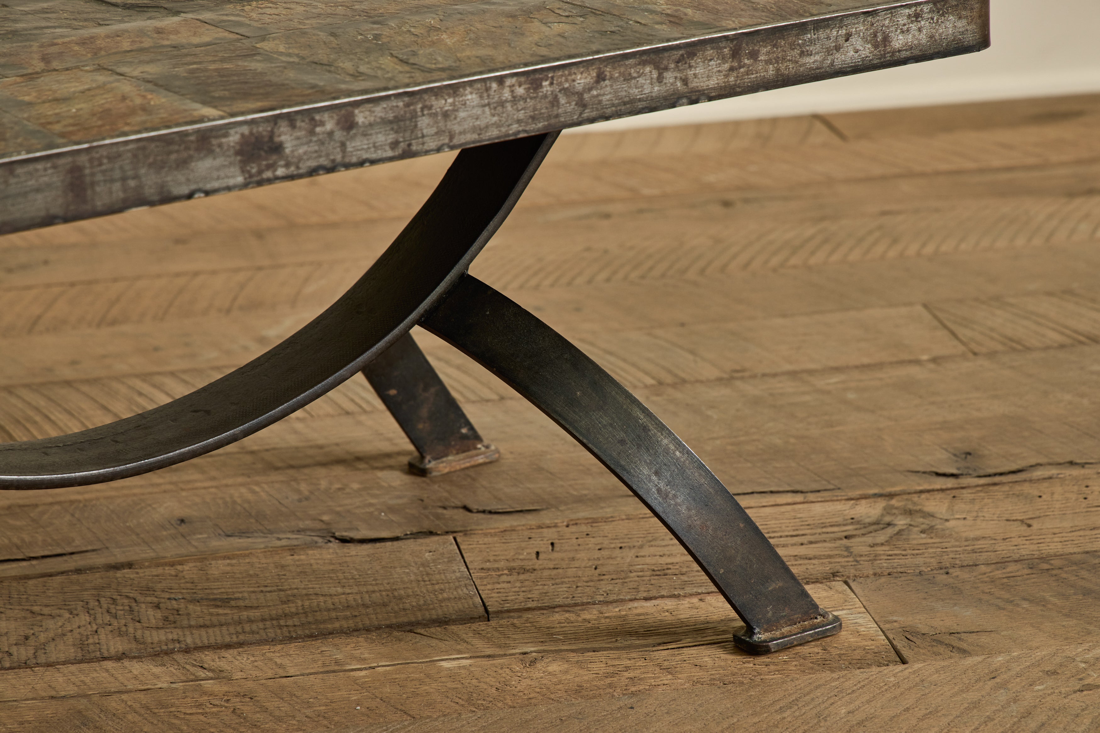 Slate & Iron Coffee Table