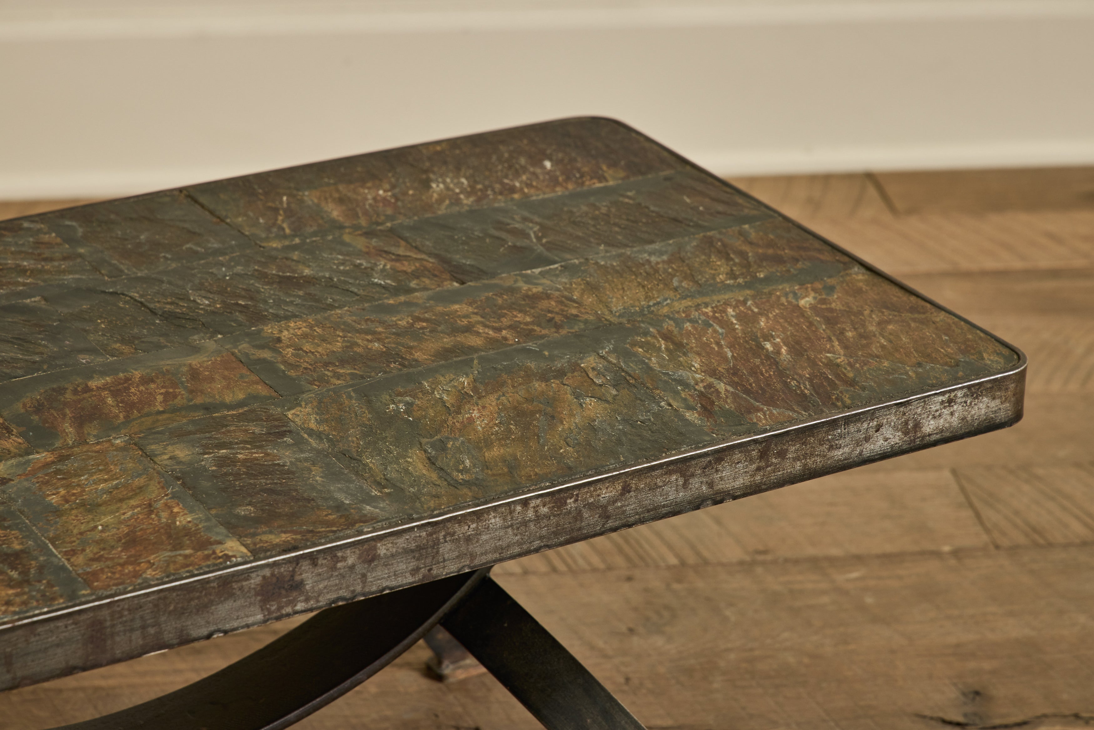 Slate & Iron Coffee Table