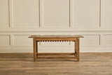 Rustic Carved Console Table