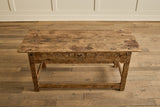 Rustic Carved Console Table