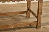 Rustic Carved Console Table