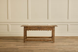 Rustic Carved Console Table