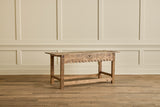 Rustic Carved Console Table