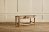 Rustic Carved Console Table
