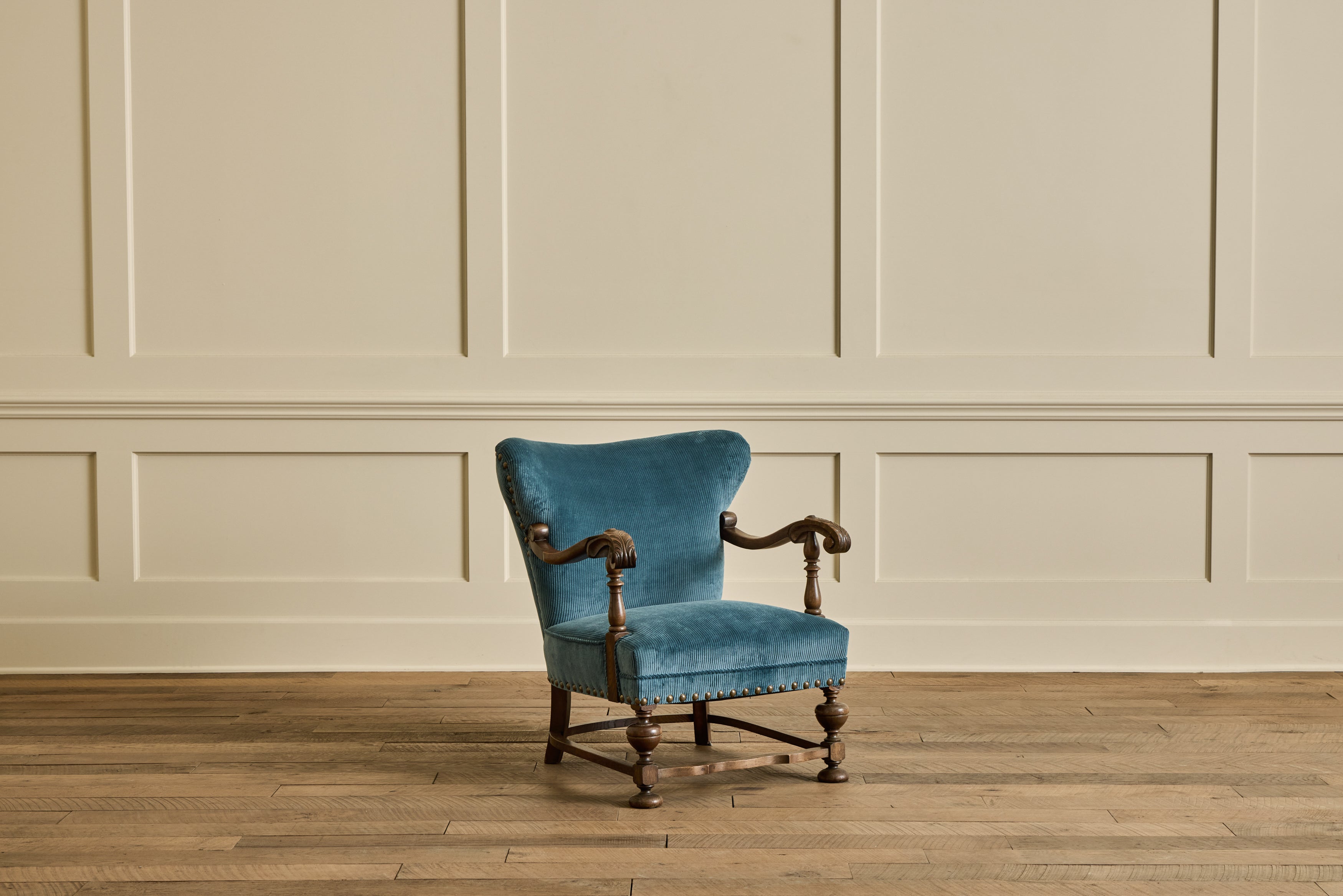 Pair of Scandinavian Wingback Chairs