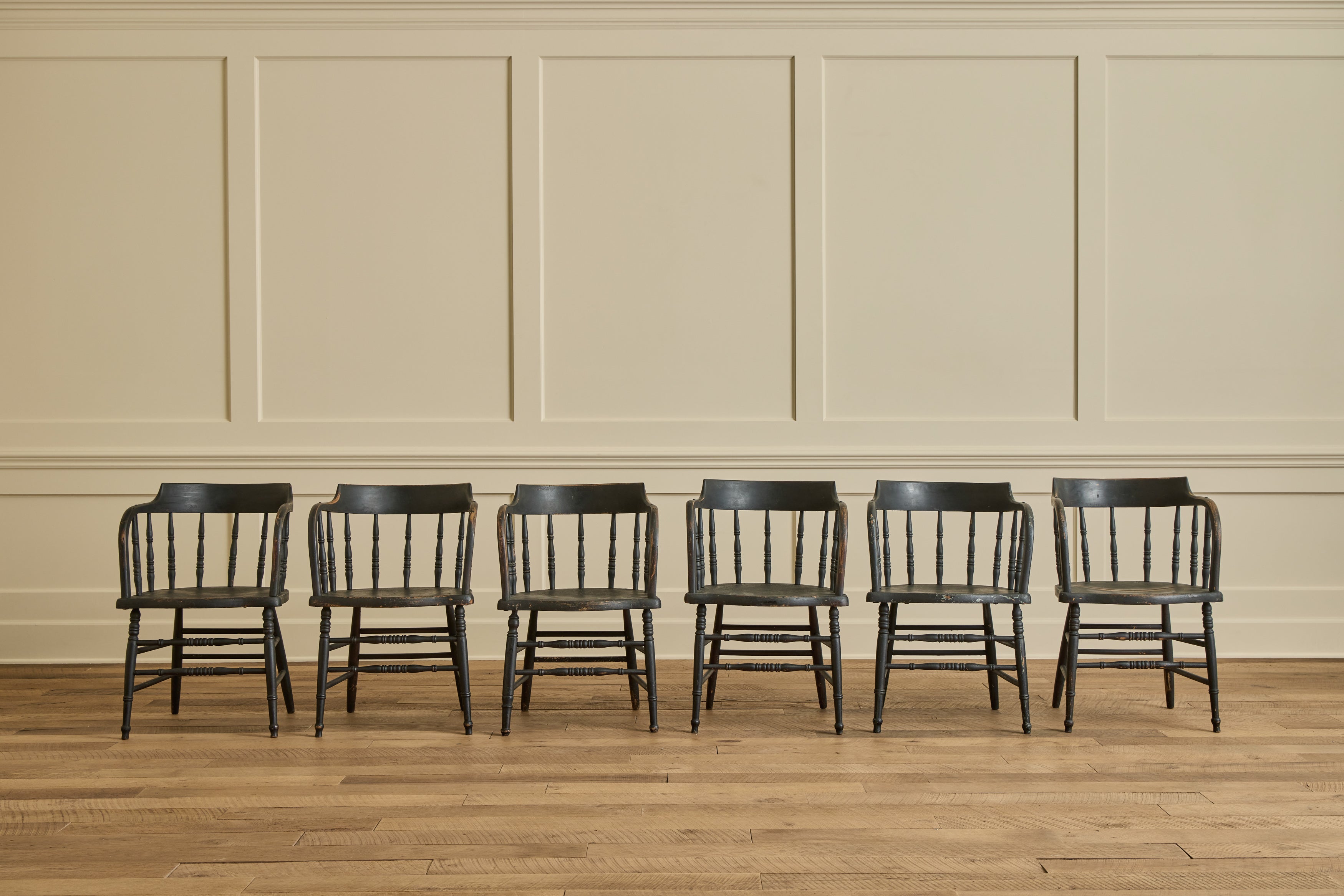 Set of 6 Spindle Back Chairs