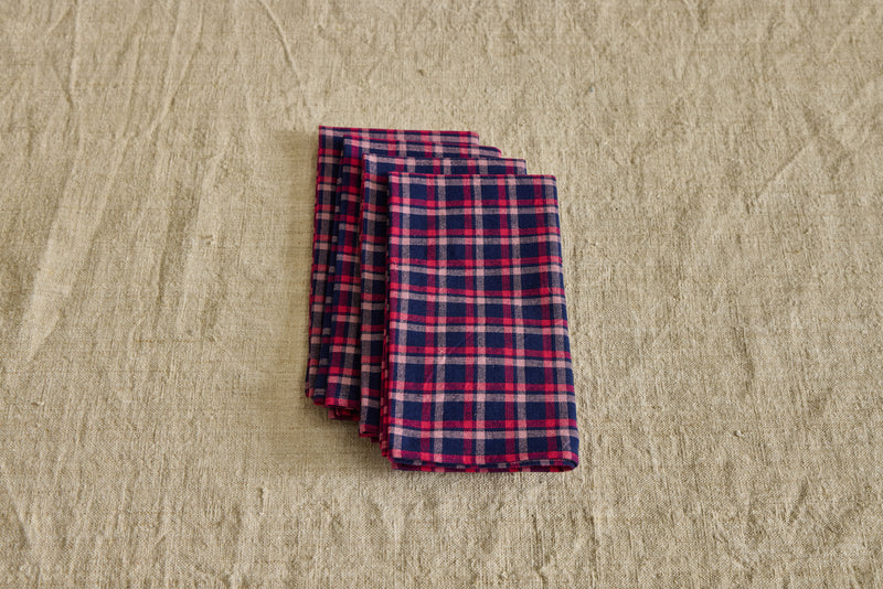 Alexandra Plaid Napkins, Set of 4