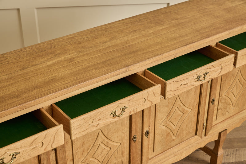 Diamond Carved Sideboard