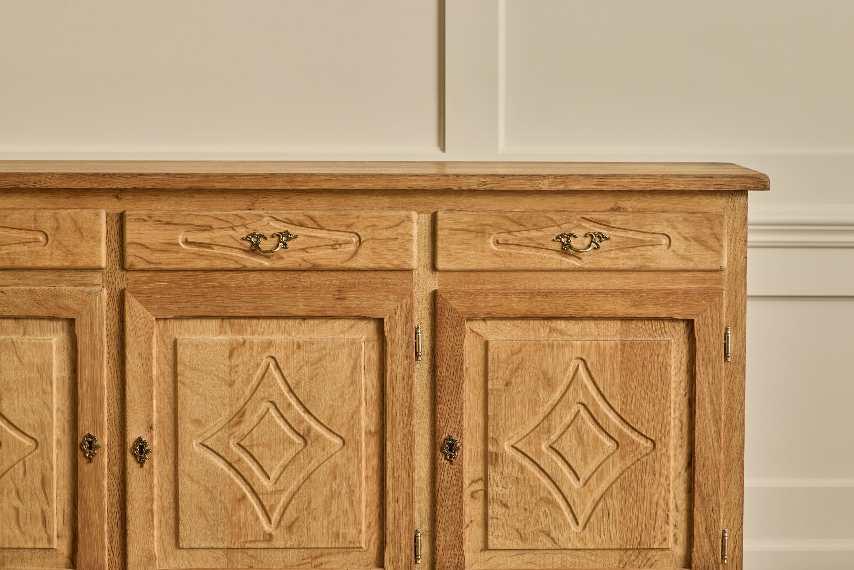 Diamond Carved Sideboard