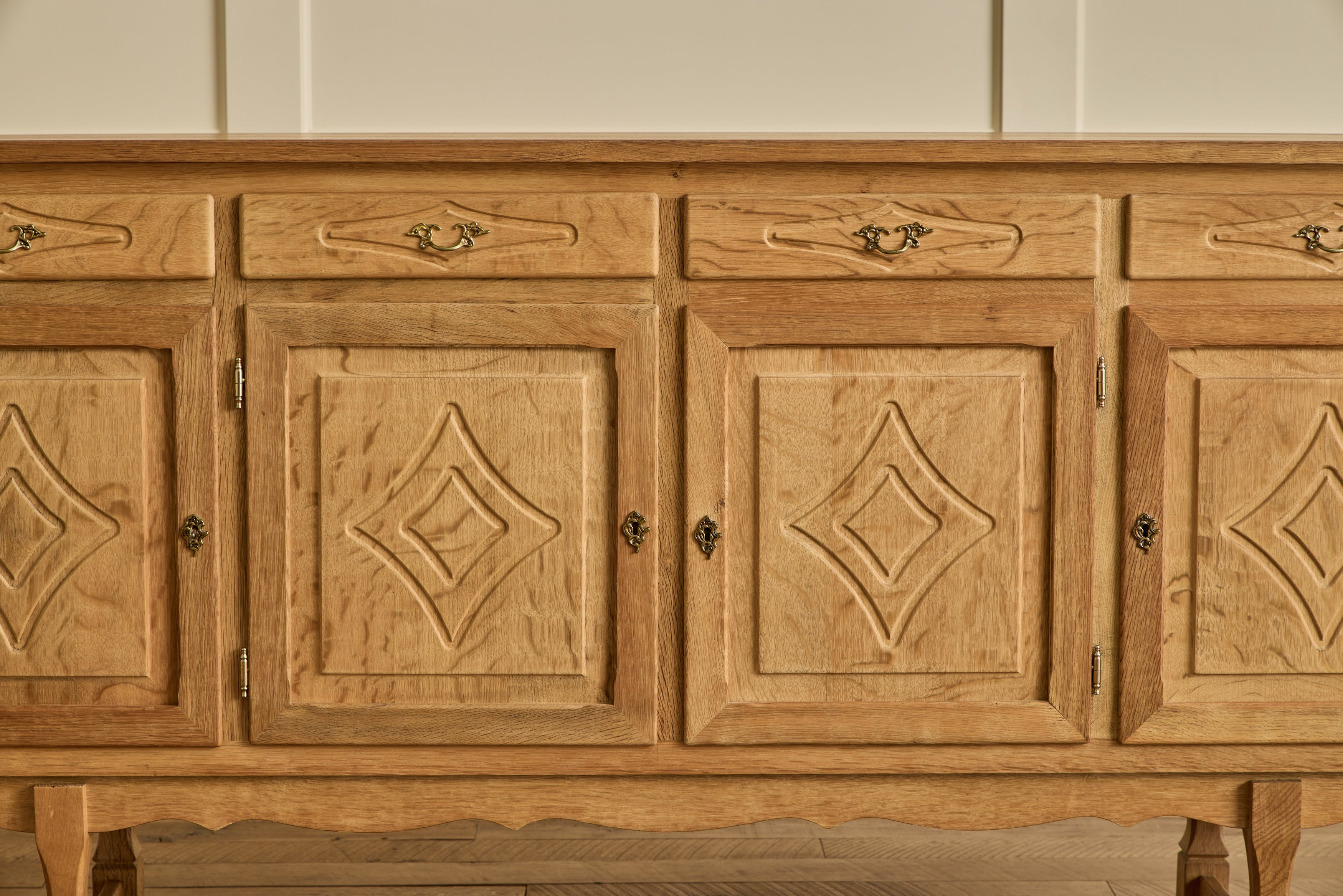 Diamond Carved Sideboard