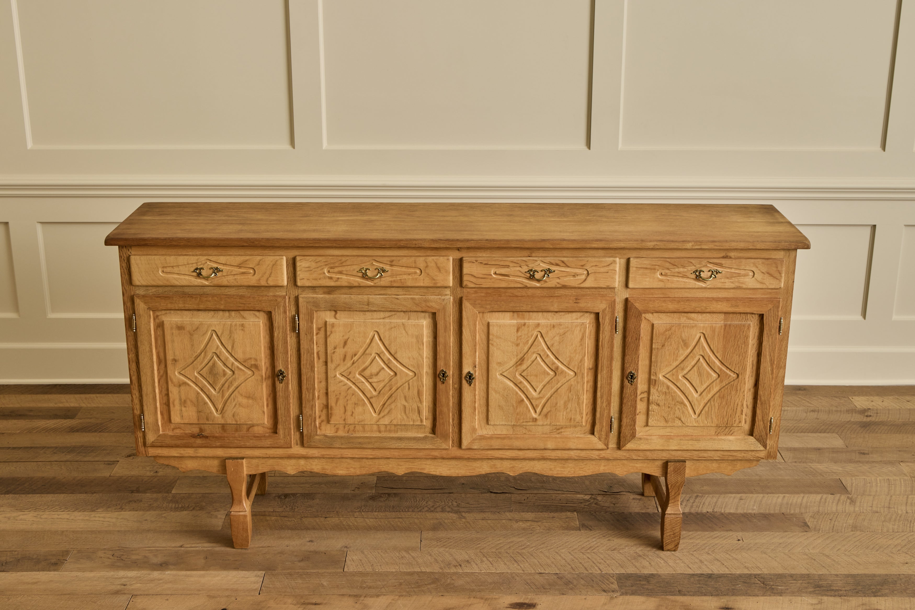 Diamond Carved Sideboard