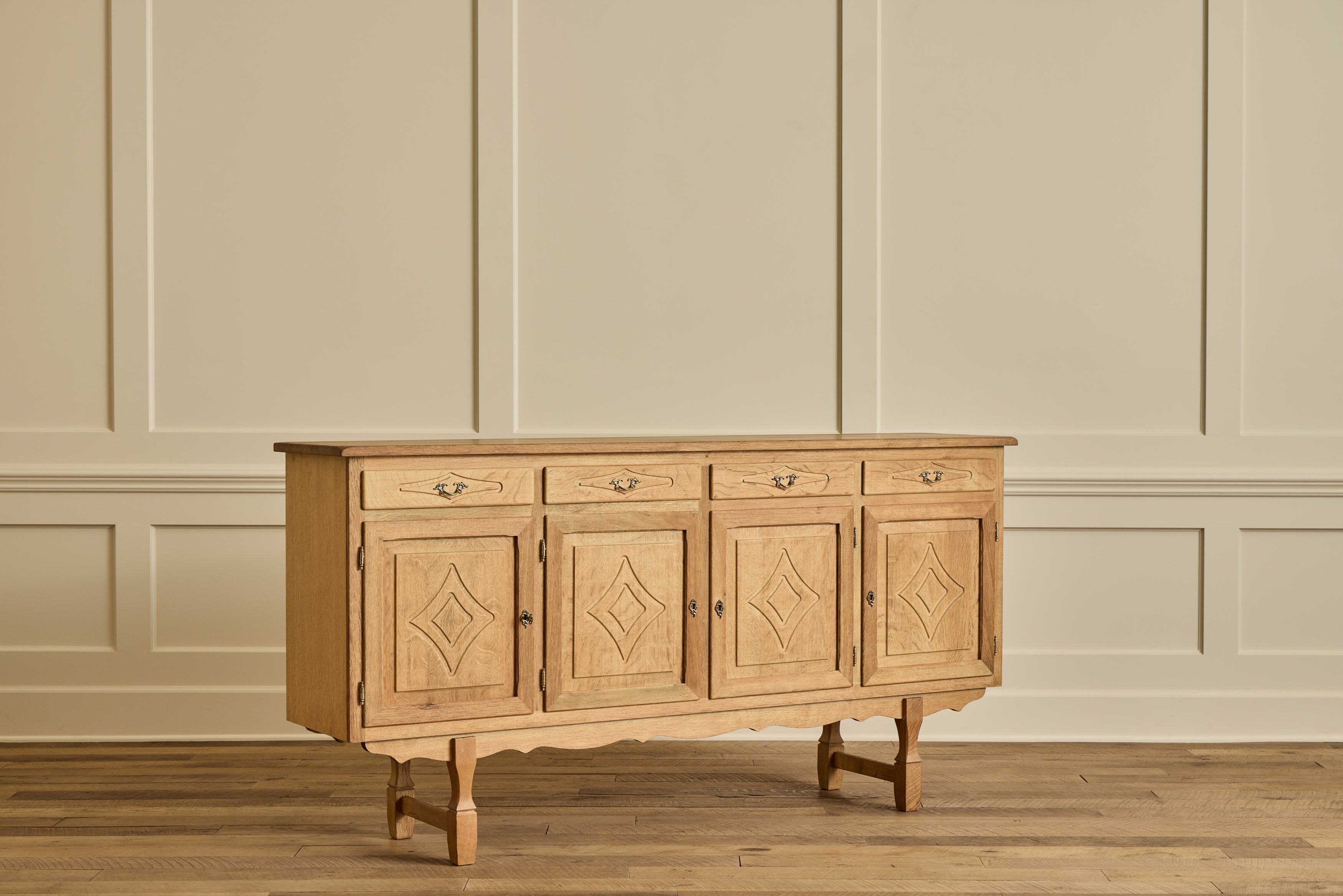 Diamond Carved Sideboard