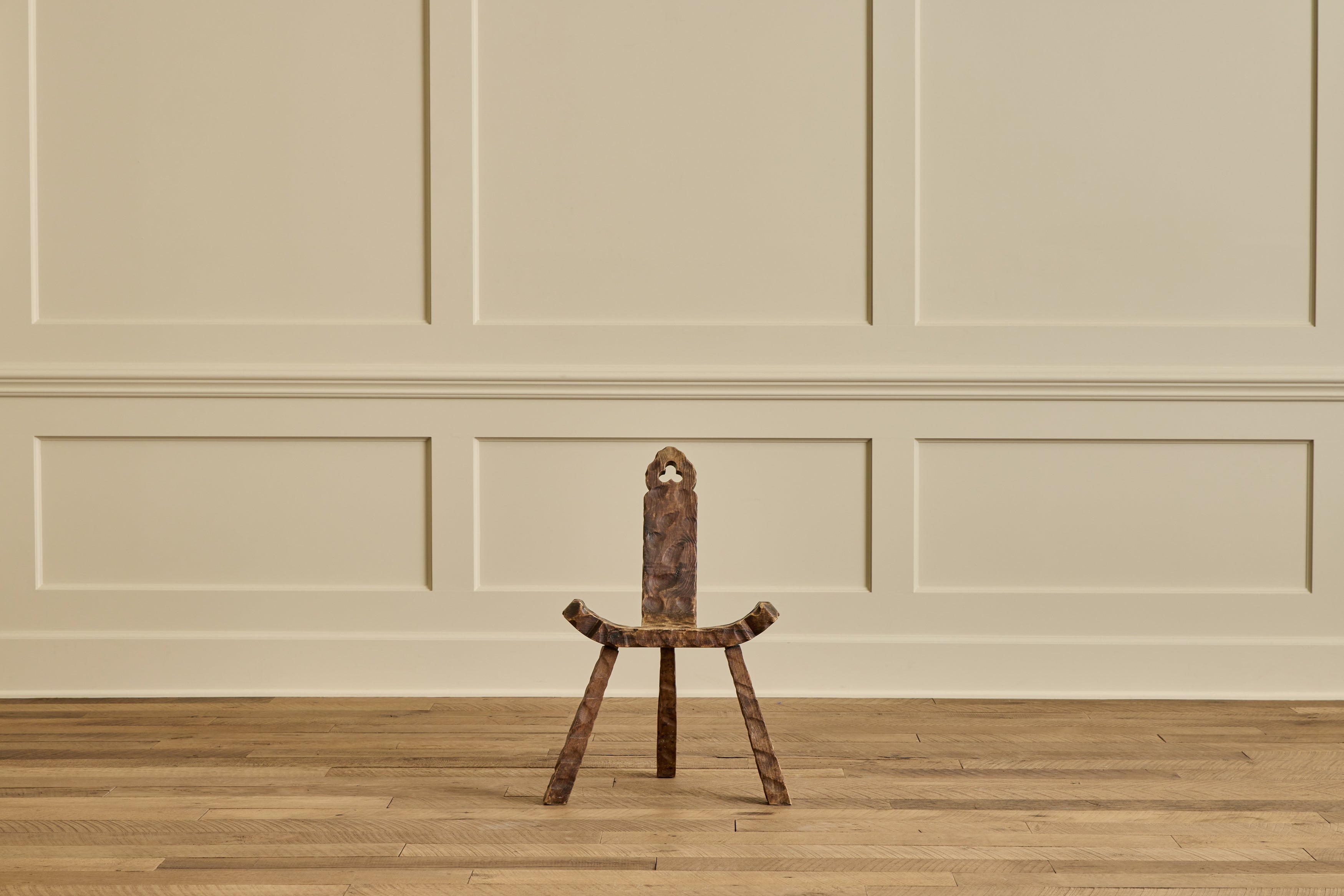 Spanish Carved Oak Side Chair