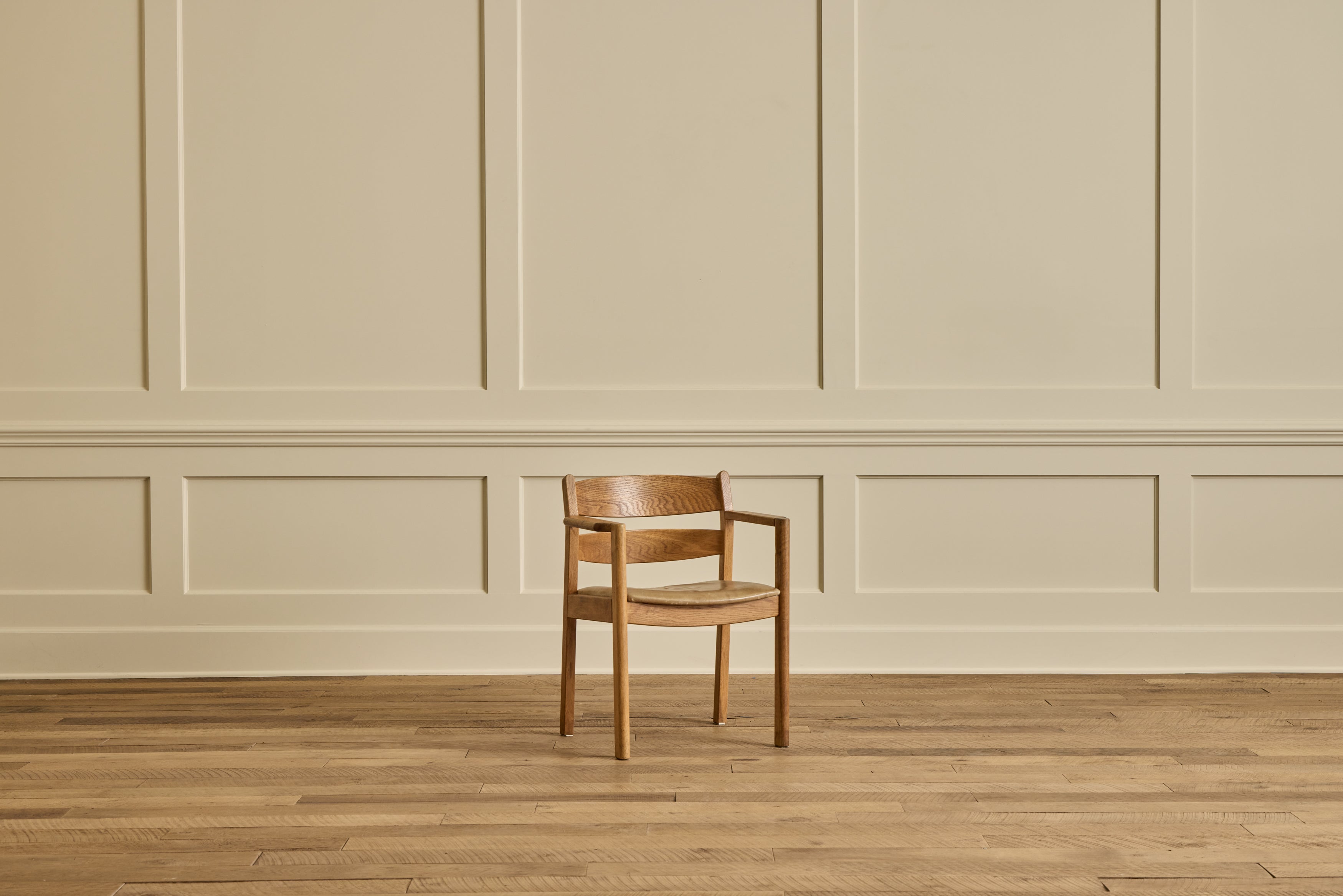 Ostervig Leather & Wood Chair