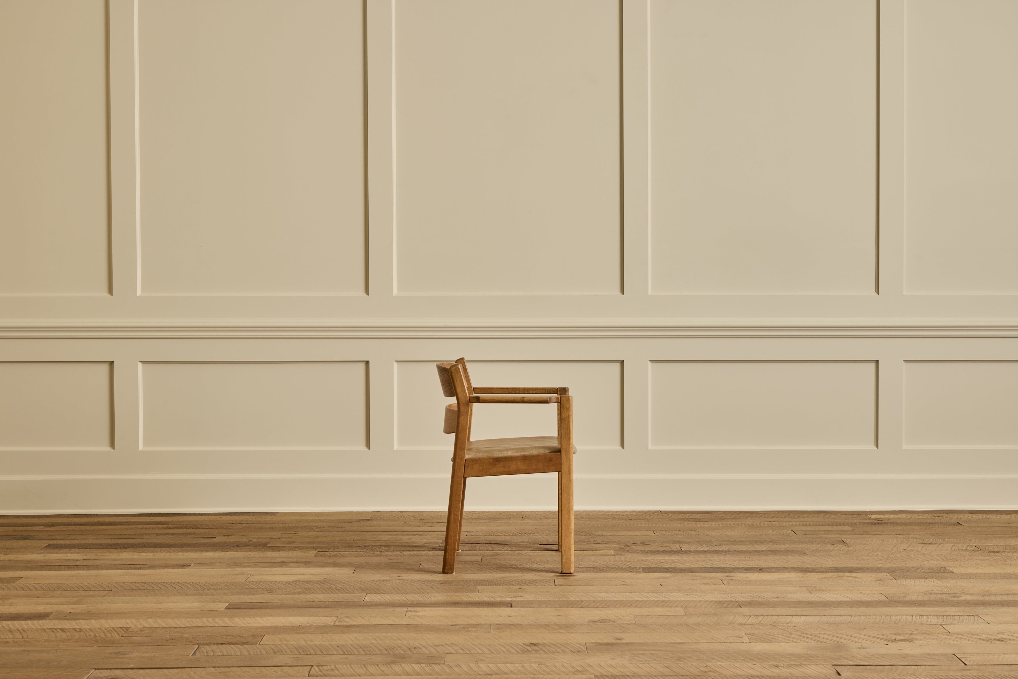 Ostervig Leather & Wood Chair