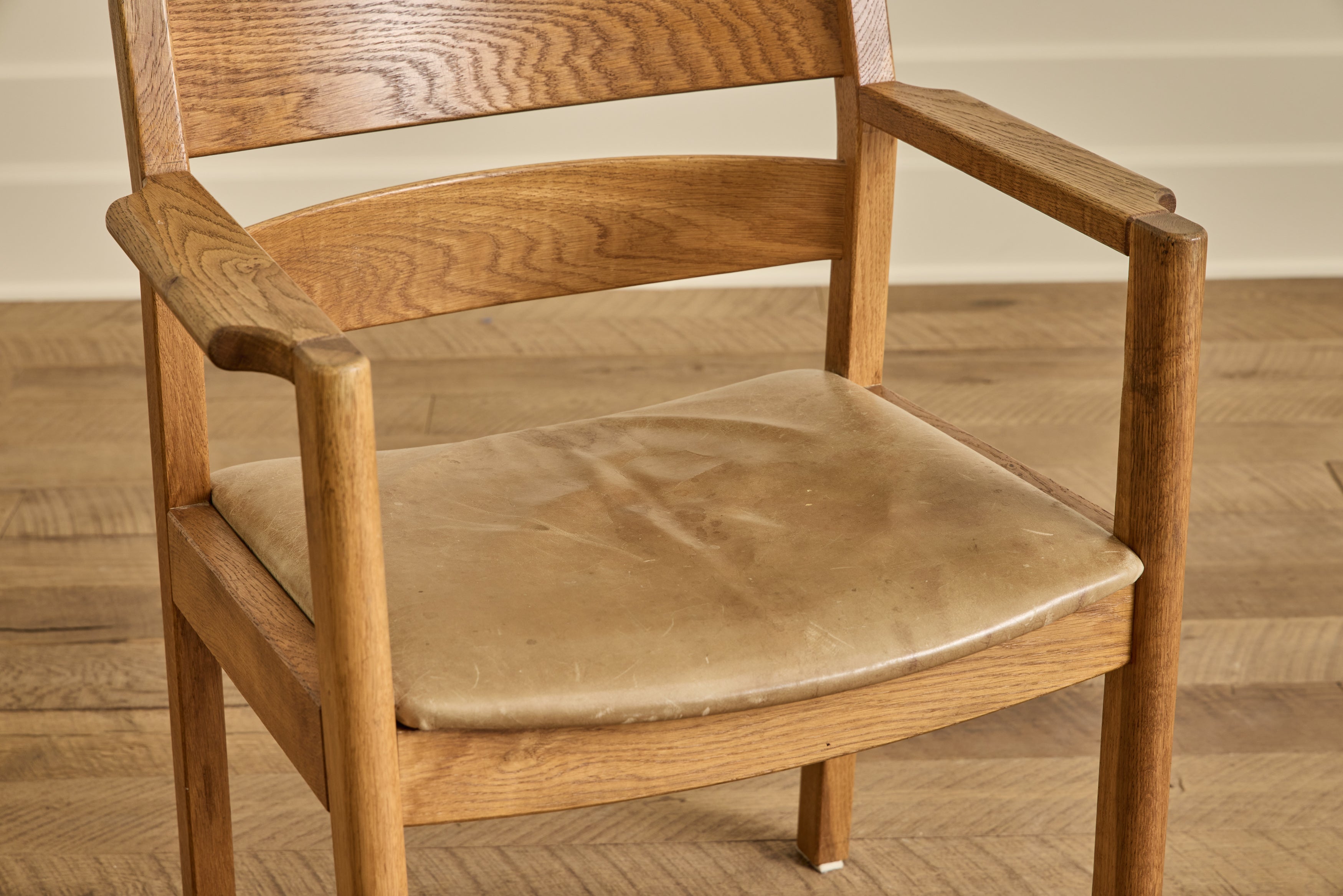 Ostervig Leather & Wood Chair