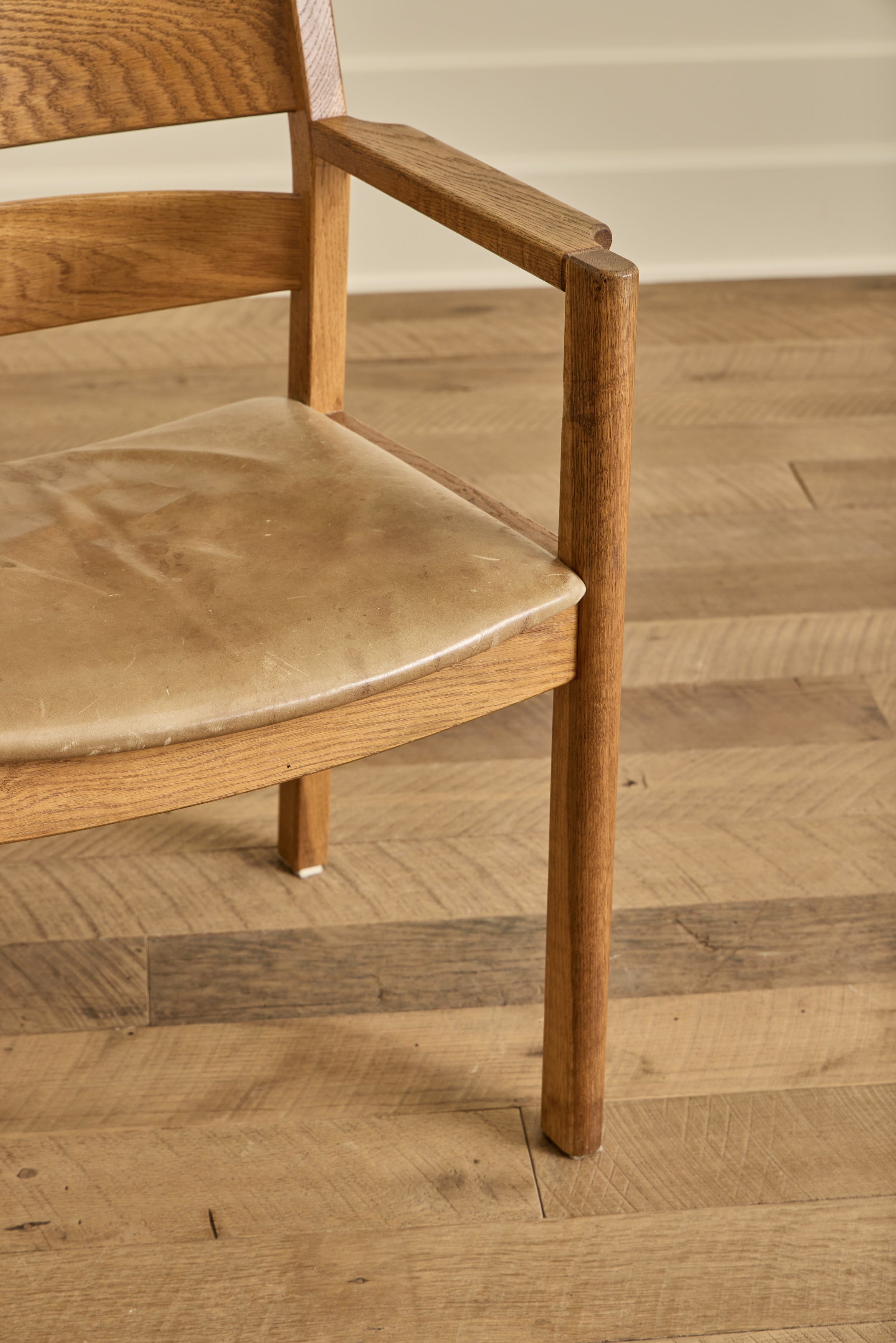 Ostervig Leather & Wood Chair