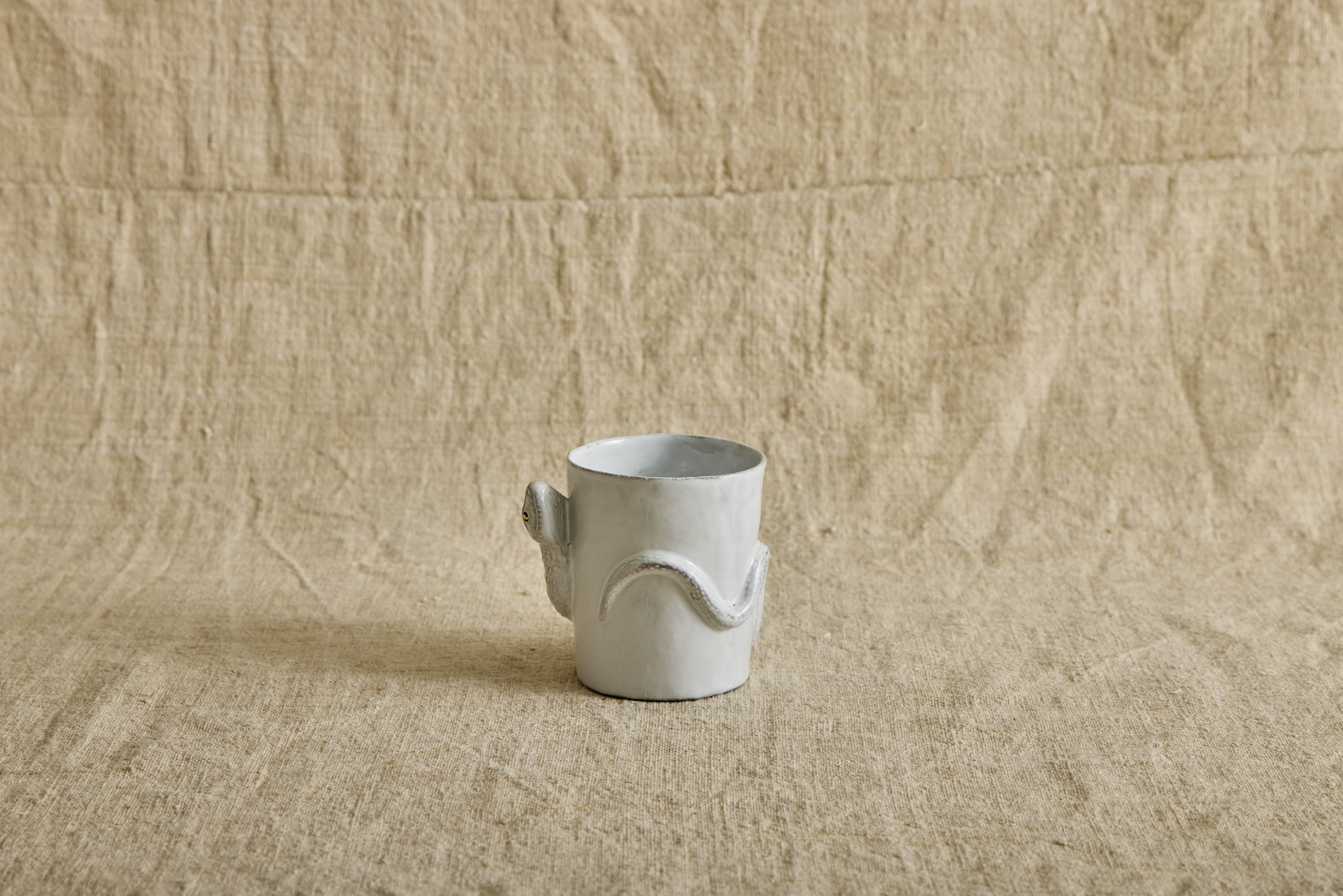 Snake Cup with Golden and Black Eyes