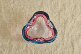 Pink & Blue Murano Dish