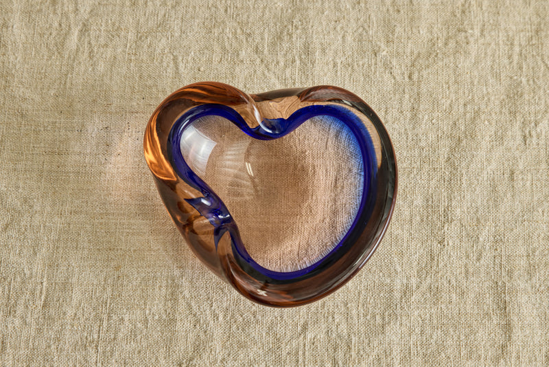 Orange & Blue Murano Dish