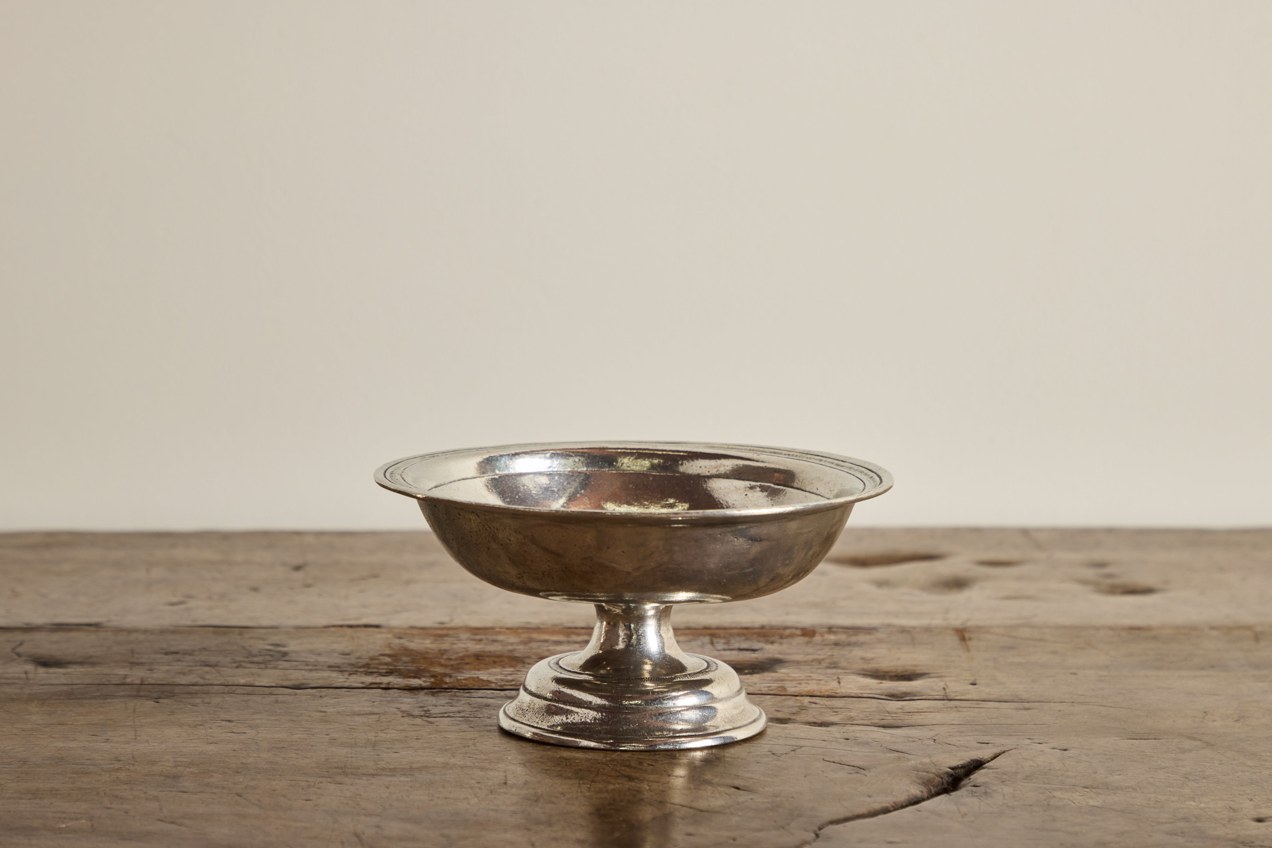 Italian Pewter Footed Bowl