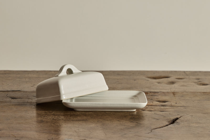 Nickey Kehoe Butter Dish in Cream