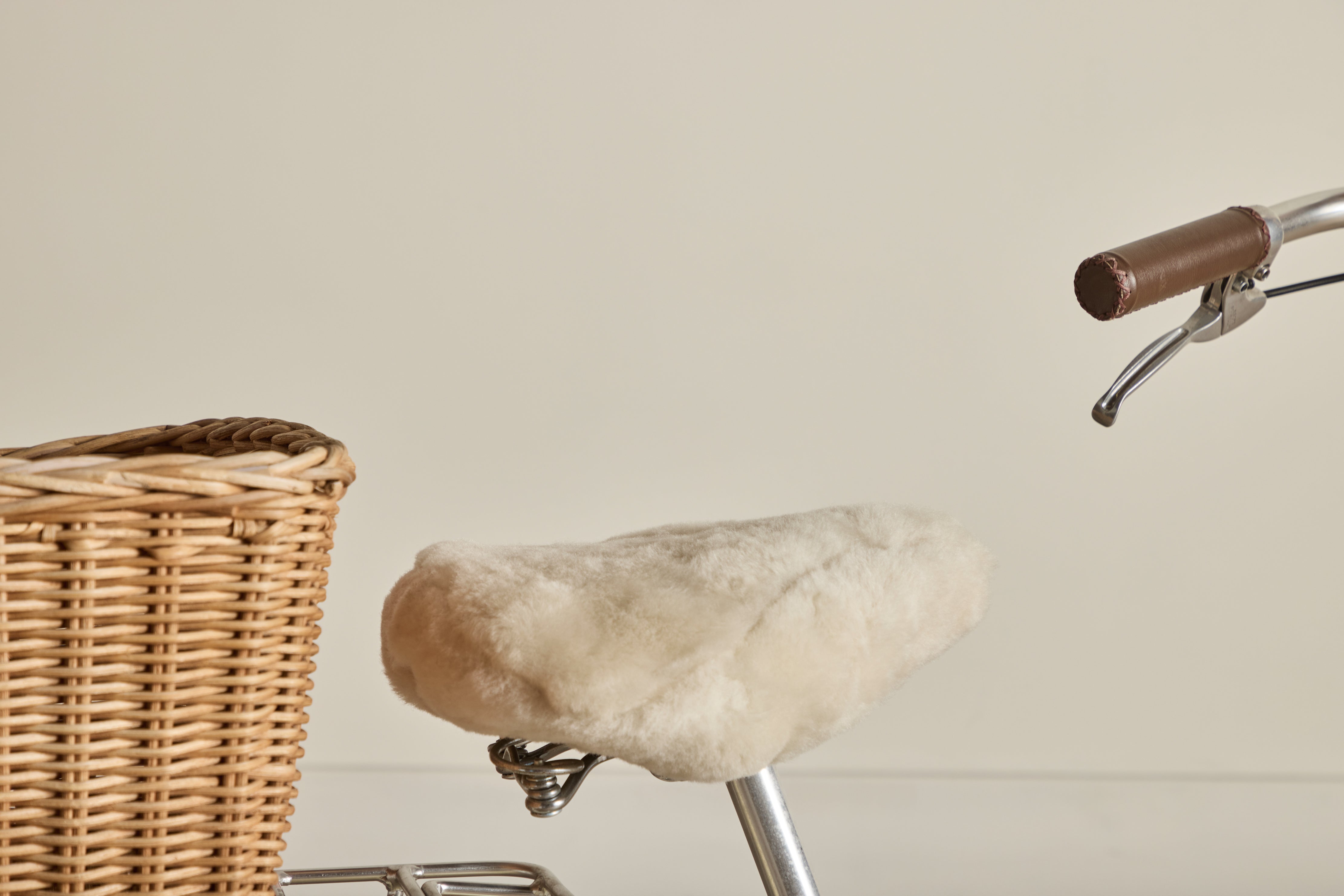 Shearling Bike Saddle Cover