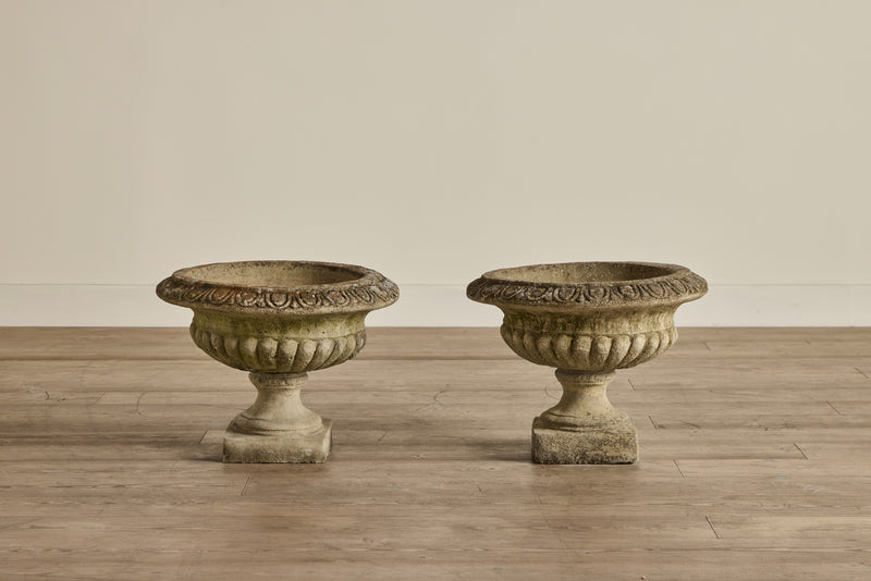 Pair of Concrete Urns (LA)