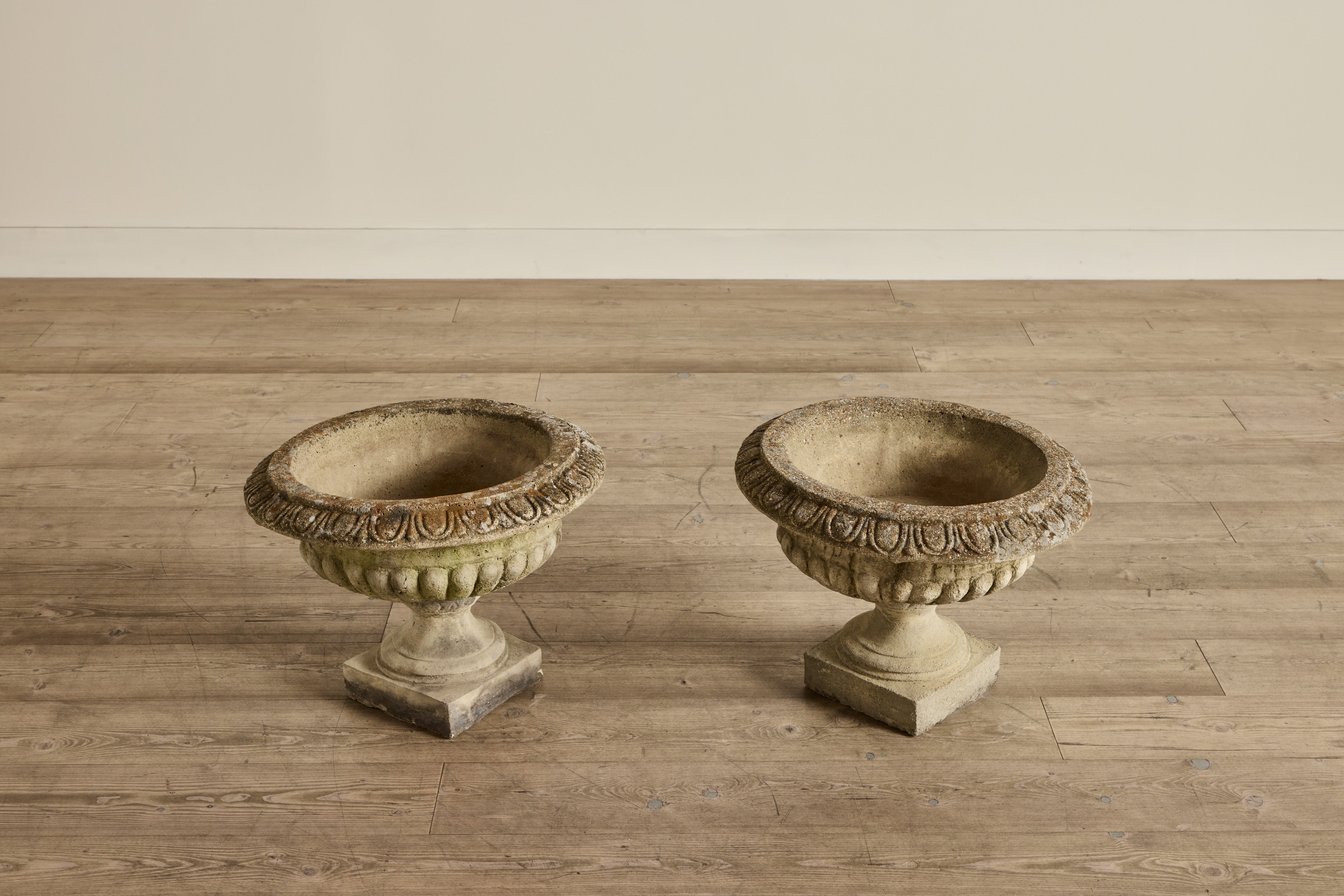 Pair of Concrete Urns (LA)