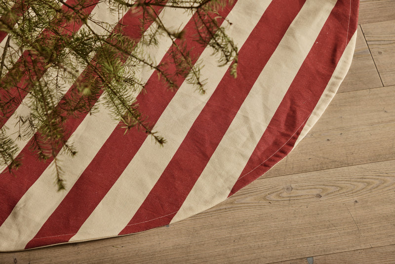 Nickey Kehoe Tree Skirt, Red Stripe