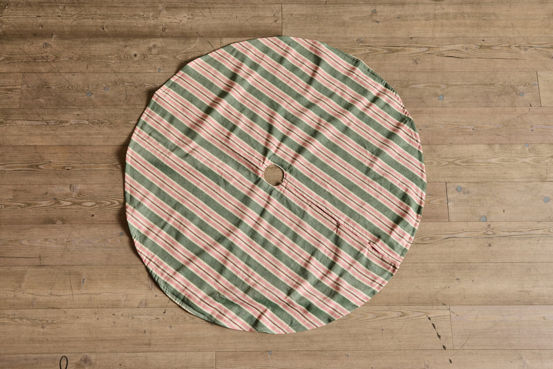 Nickey Kehoe Tree Skirt, Candy Stripe