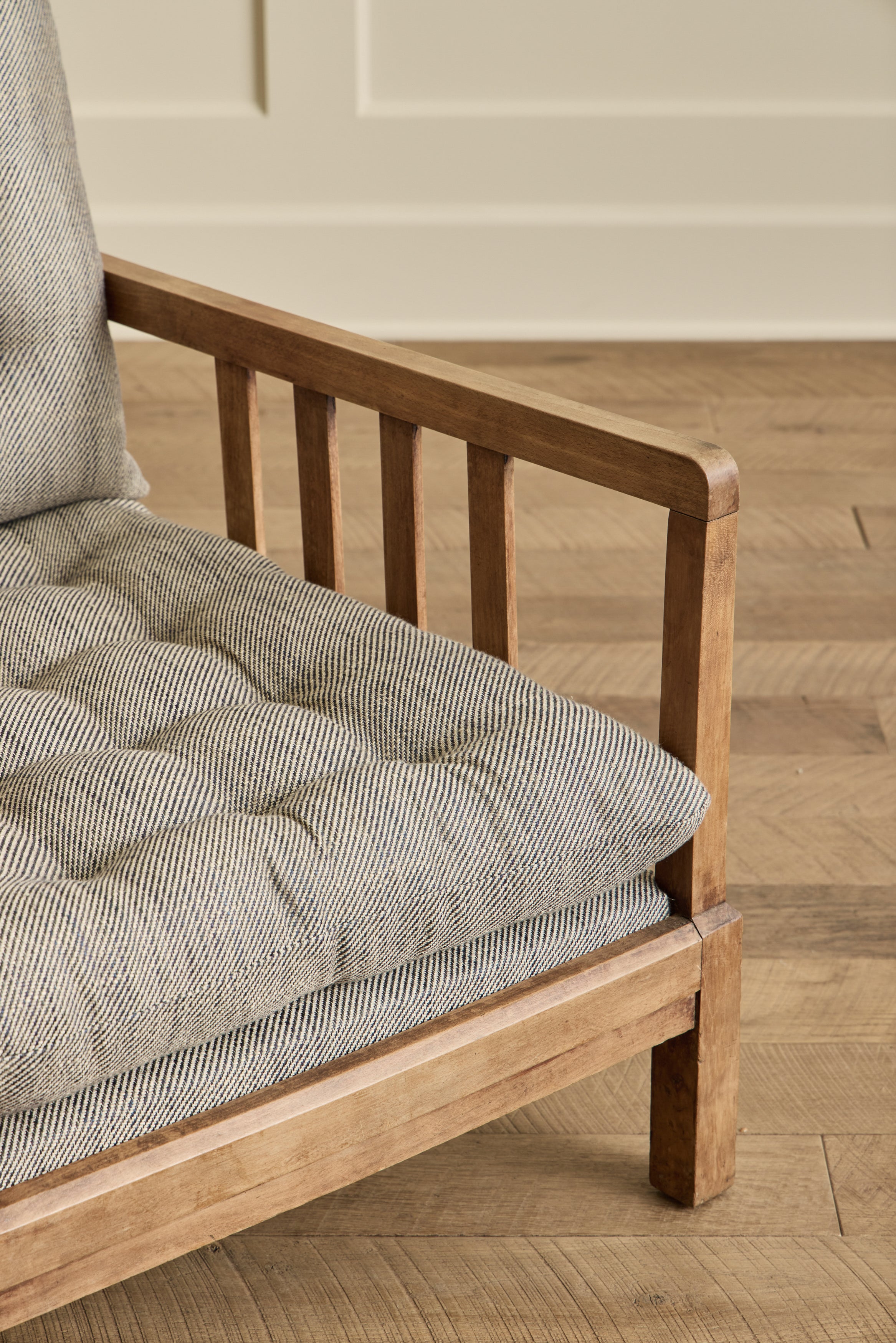 Pair of French Wood Arm Chairs