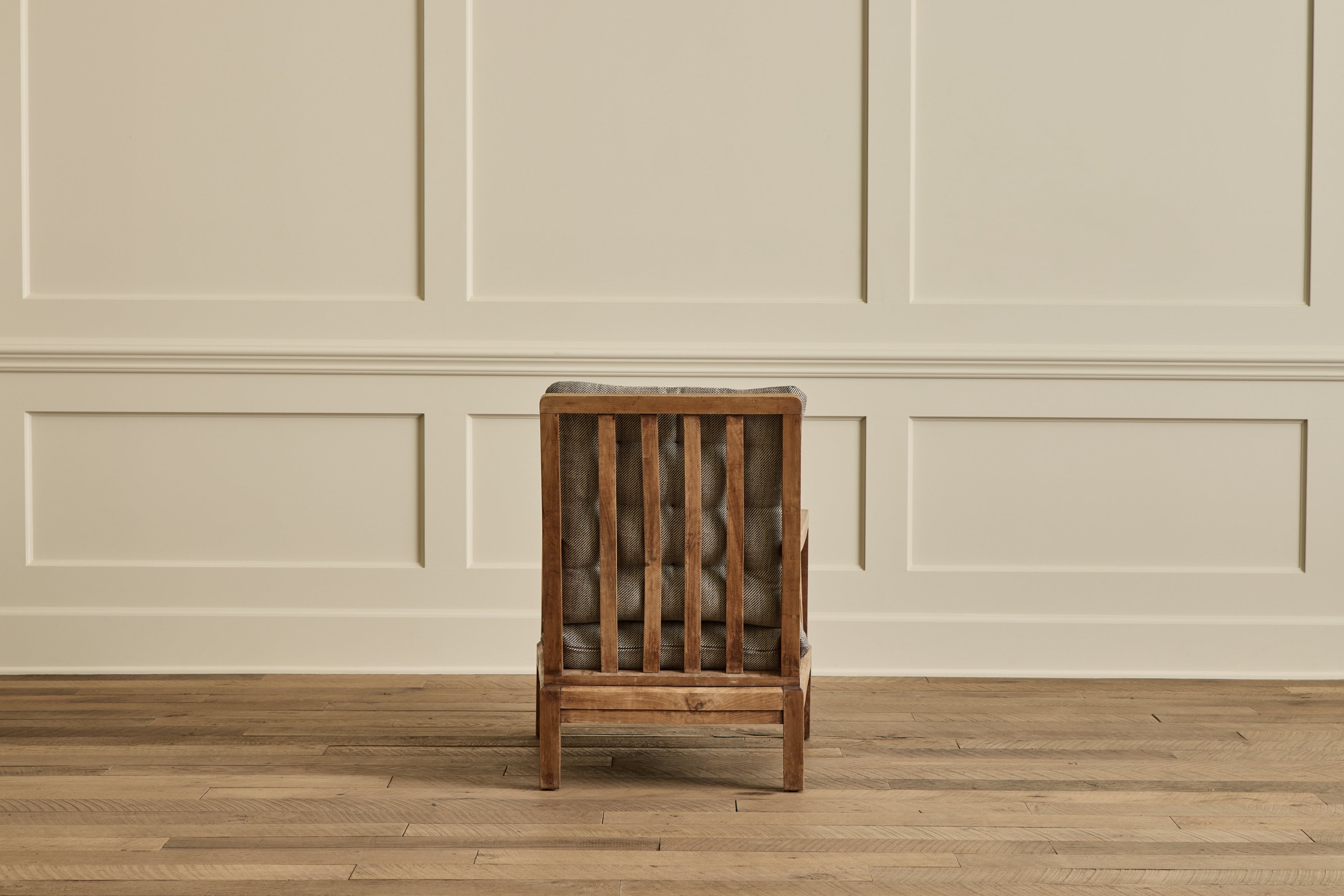 Pair of French Wood Arm Chairs