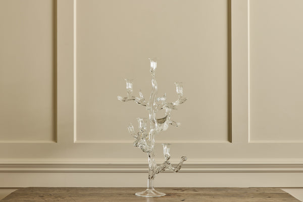 Tree of Life Candelabra with Colored Birds