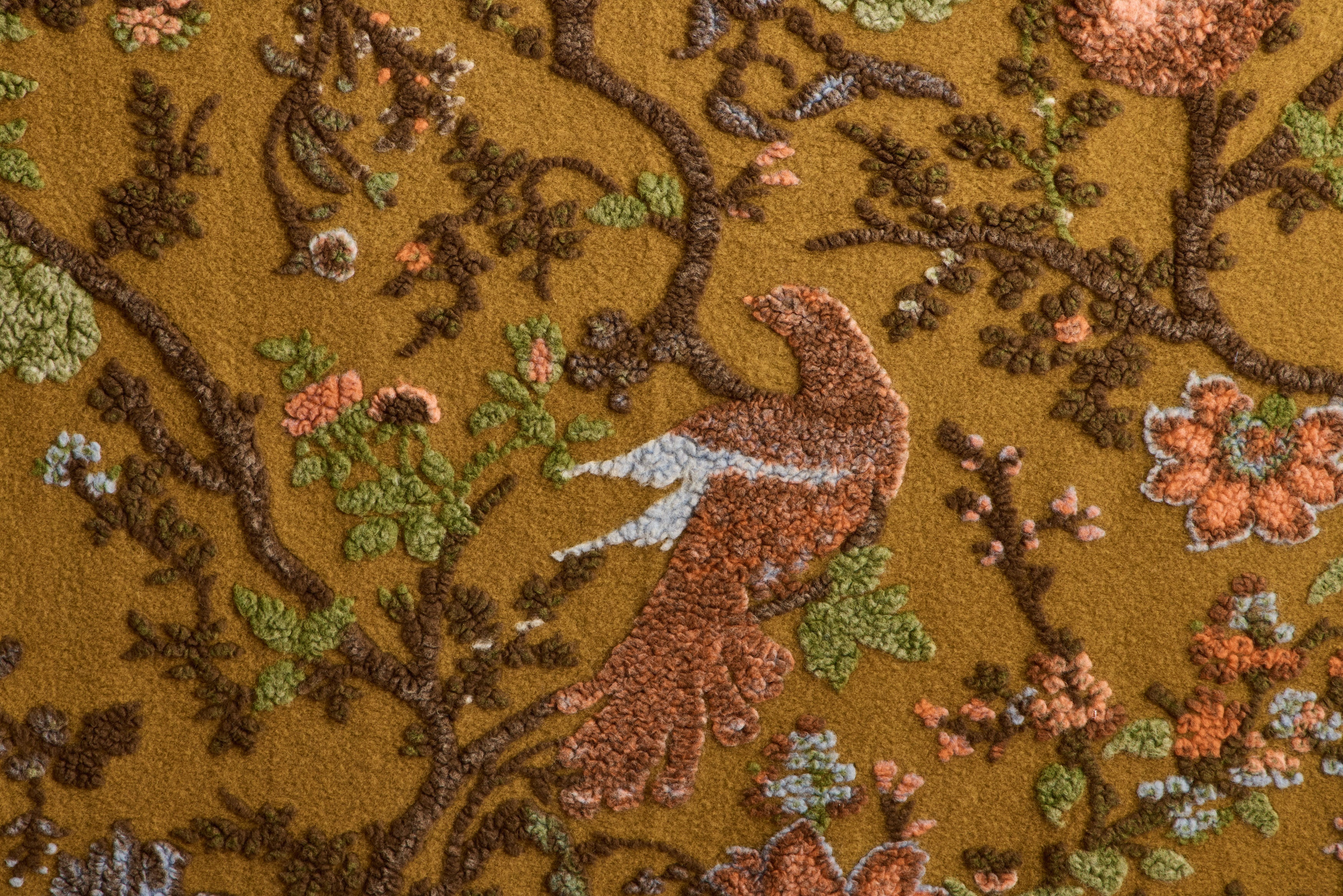 Italian Wool Throw in Mustard