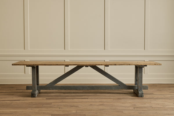 Painted Trestle Table