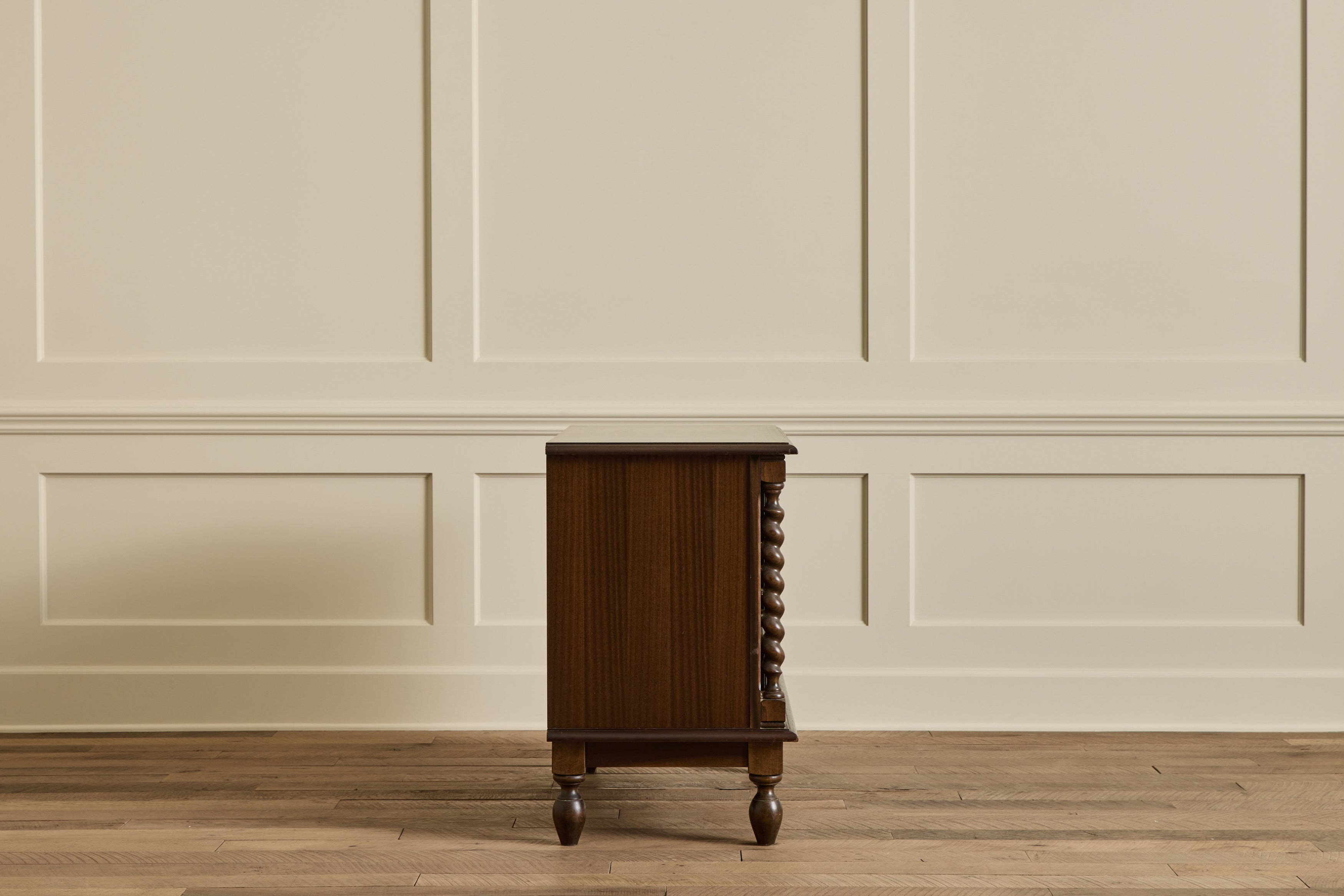 Dark Wood Carved Dresser