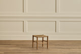 Danish Oak Wood & Rush Stool