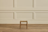 Danish Oak Wood & Rush Stool