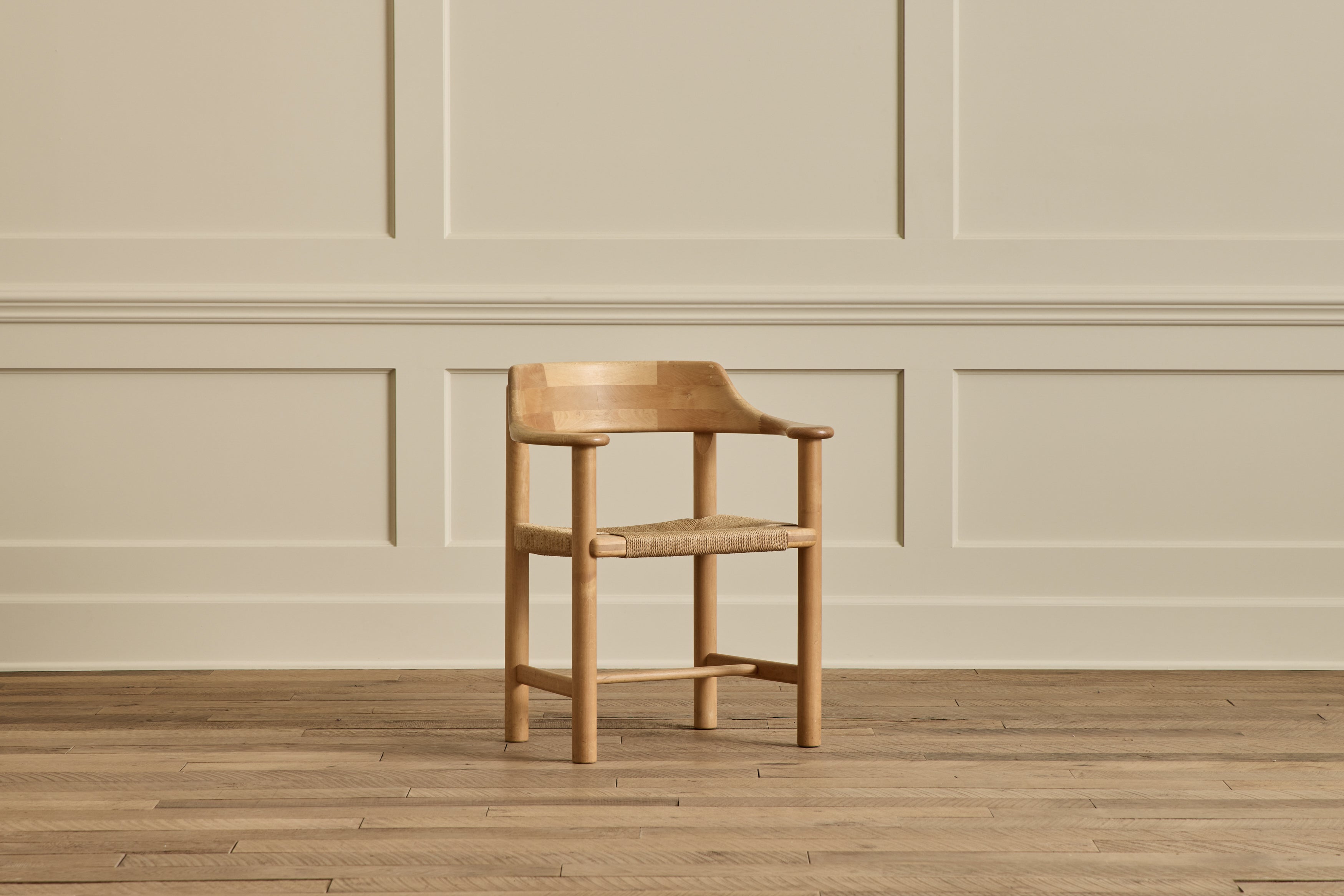 Set of 6 Rush Seat Daumiller Chairs