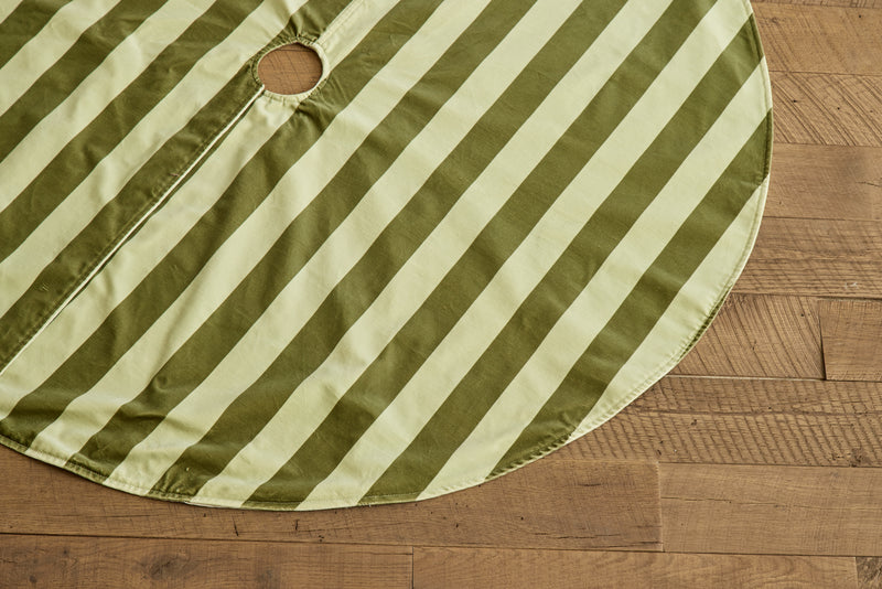 Tree Skirt, Camelot Stripe in Juniper