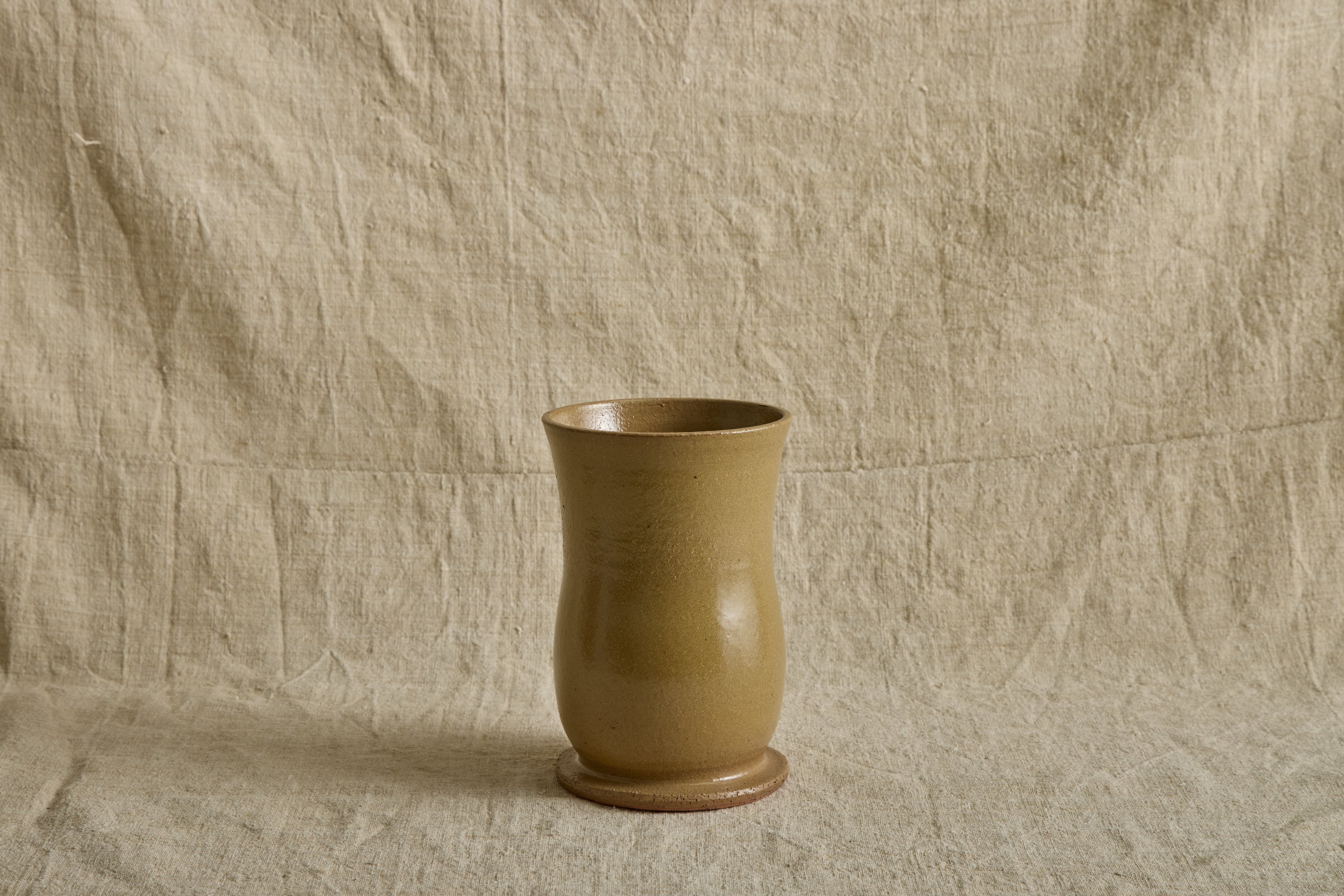 Ceramic Vase in Ochre