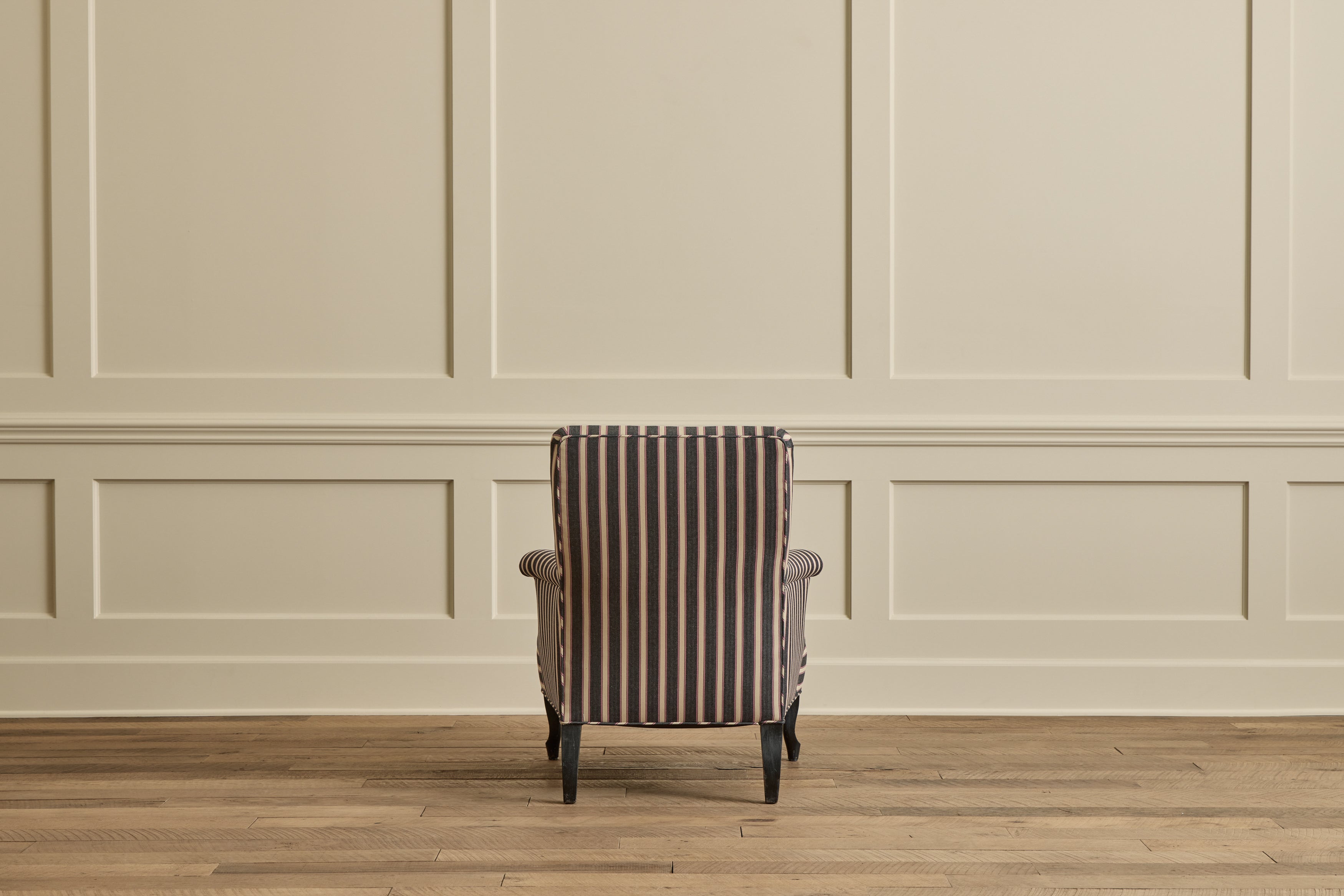 Pair of Napoleon III Striped Chairs