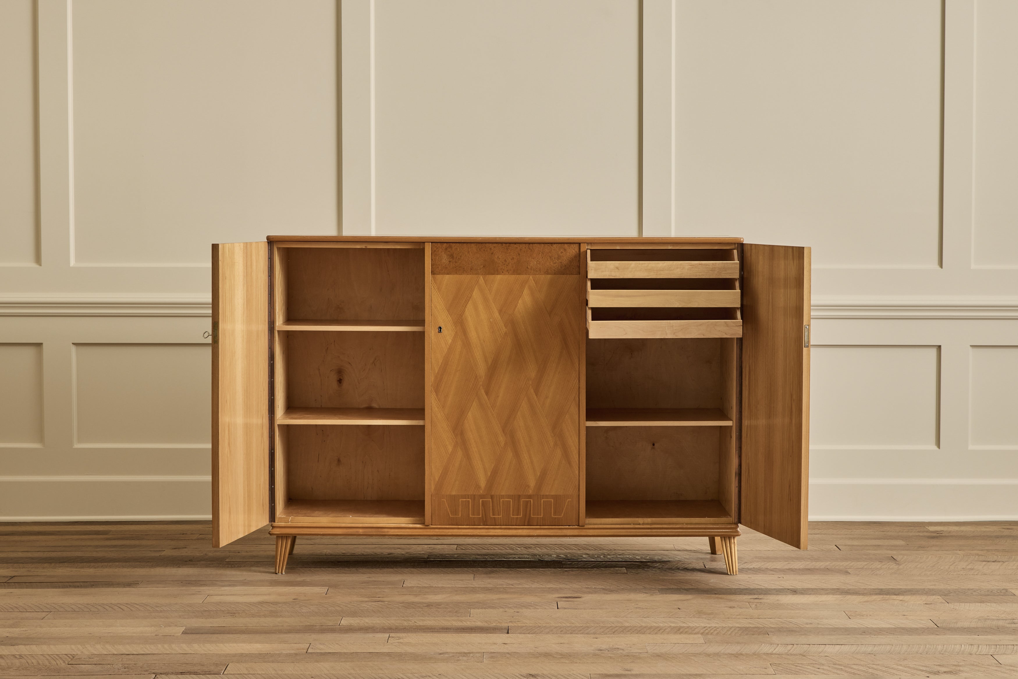 1940s Swedish Inlay Highboard