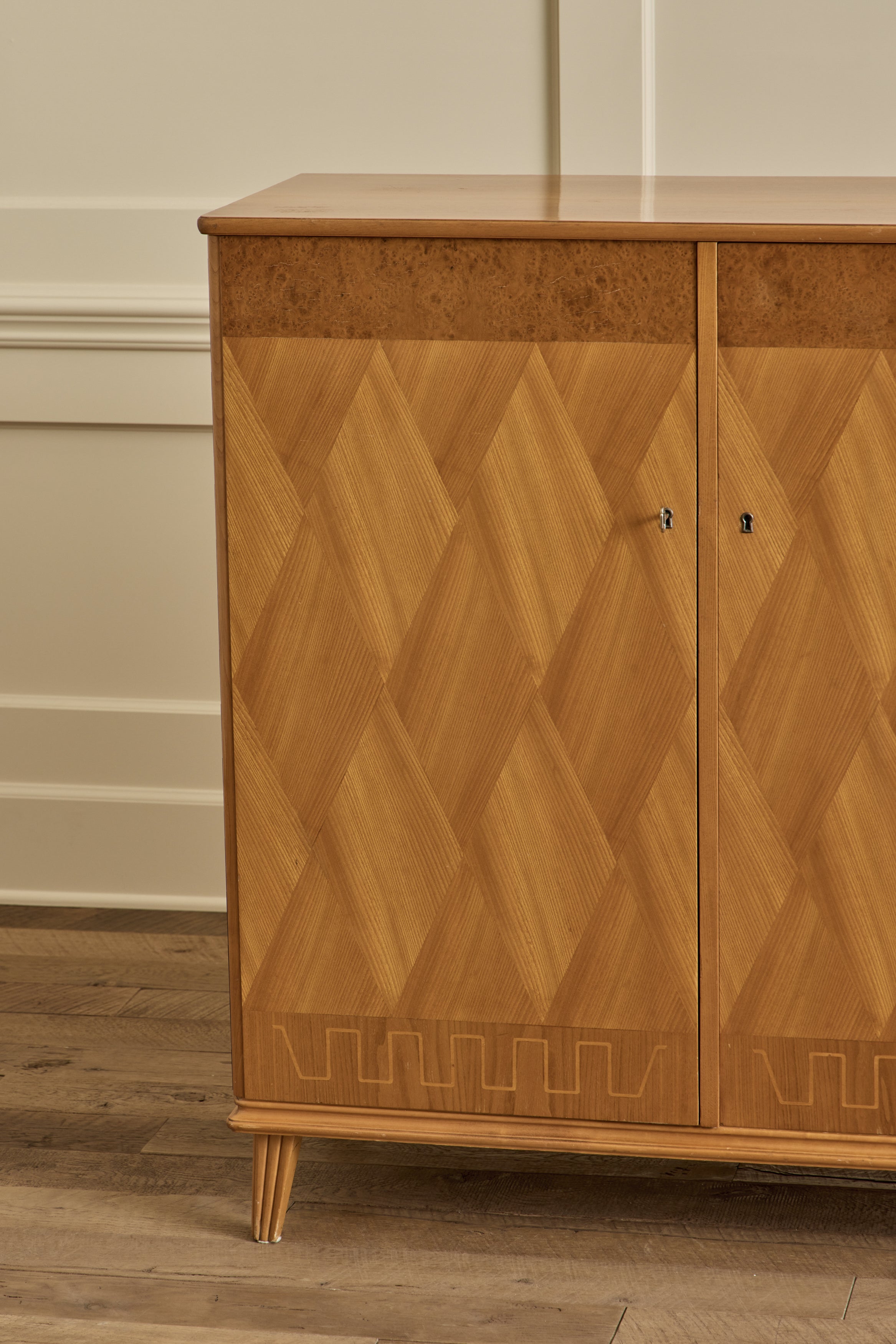 1940s Swedish Inlay Highboard
