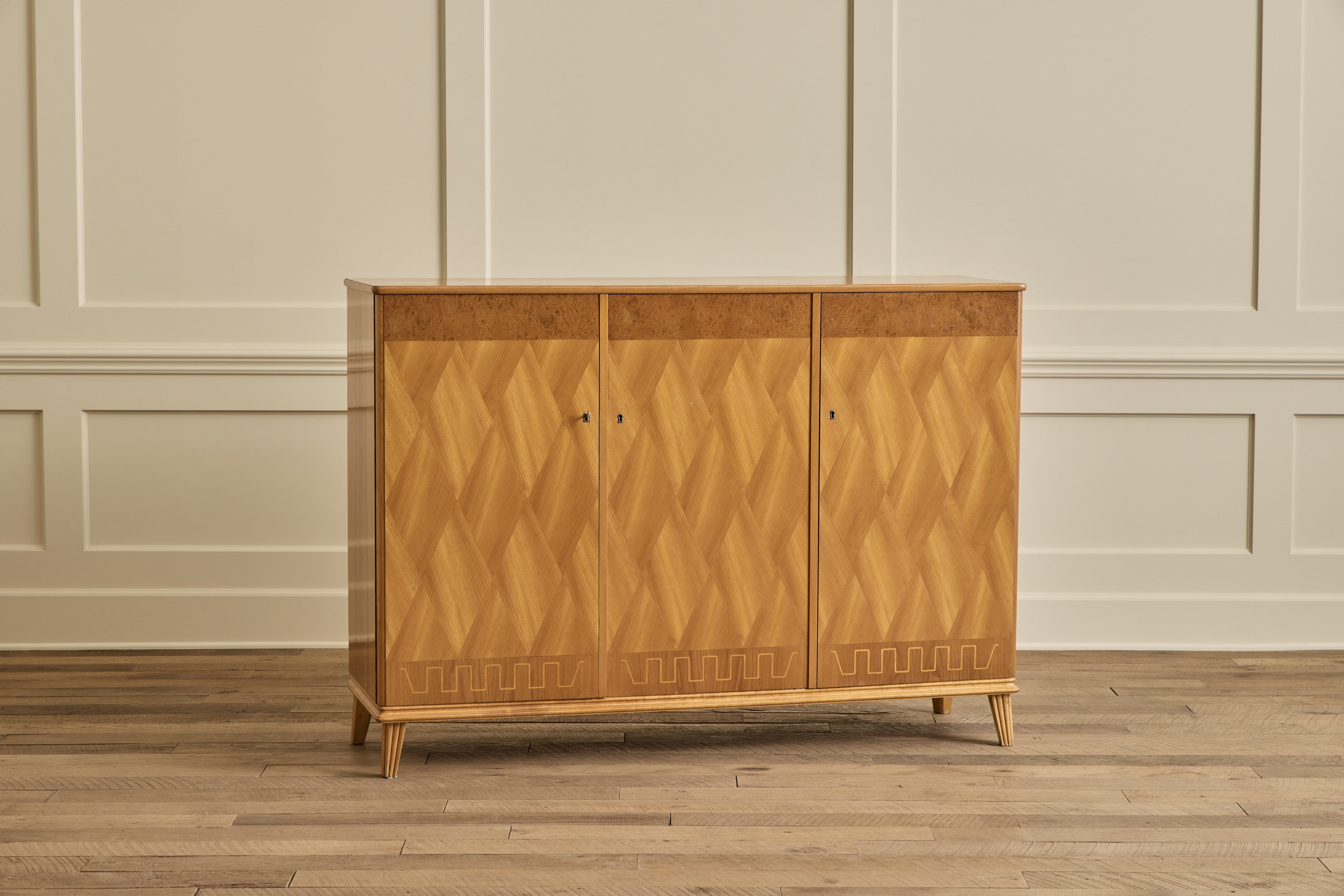 1940s Swedish Inlay Highboard