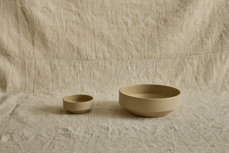 Stoneware Bowls in Flax